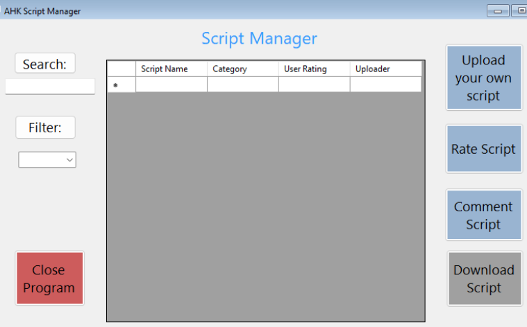 AutoHotKey Script Manager
